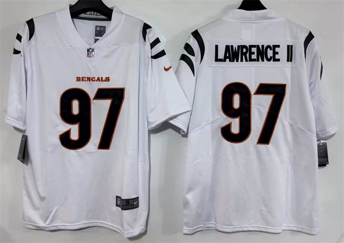 Men's Cincinnati Bengals #97 Dexter Lawrence II White 2026 Vapor Untouchable Limited Stitched Football Jersey